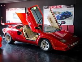 The amazing style of a Lamborghini Countach - available to see at Haynes International Motor Museum