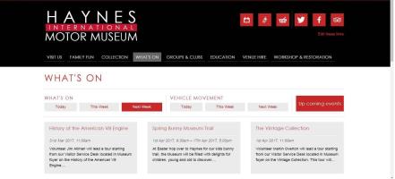 Tour & Talks at Haynes International Motor Museum